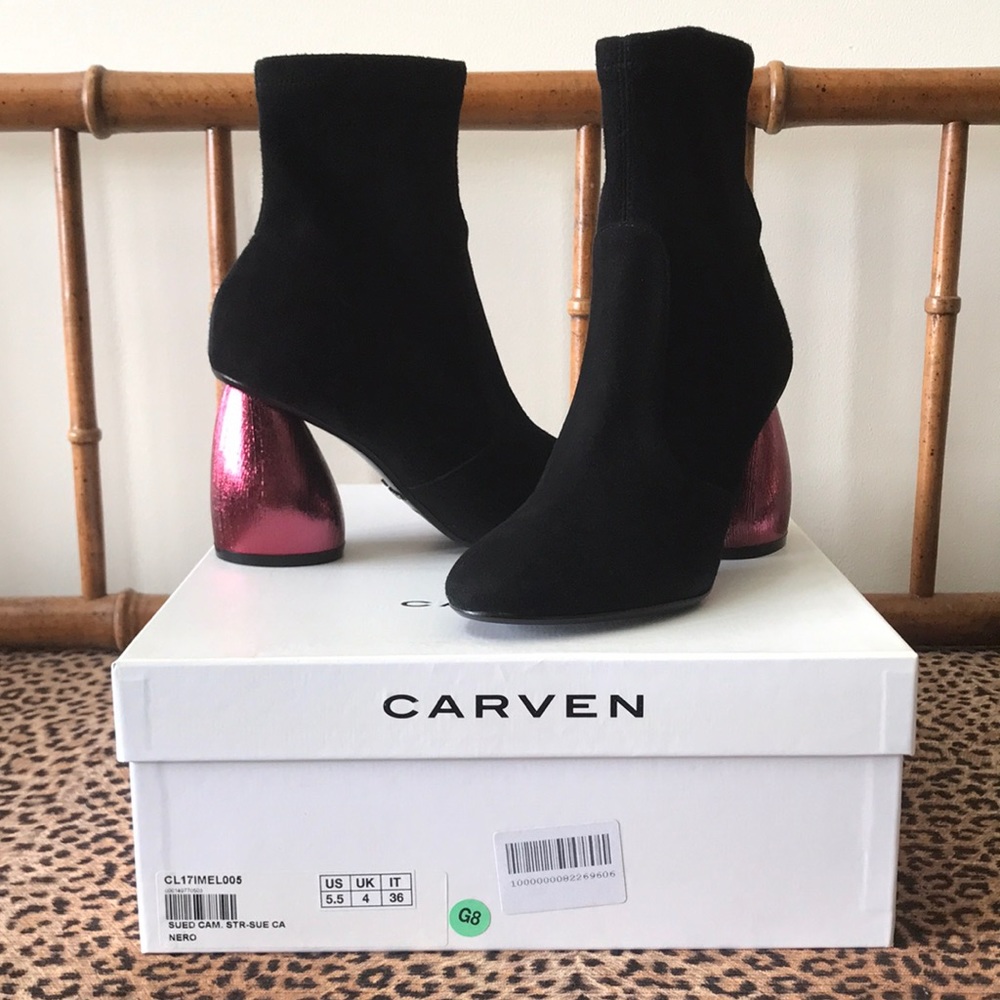 STUNNING Carven Suede Ankle Boots 🤩 - Size 5.5 (36)